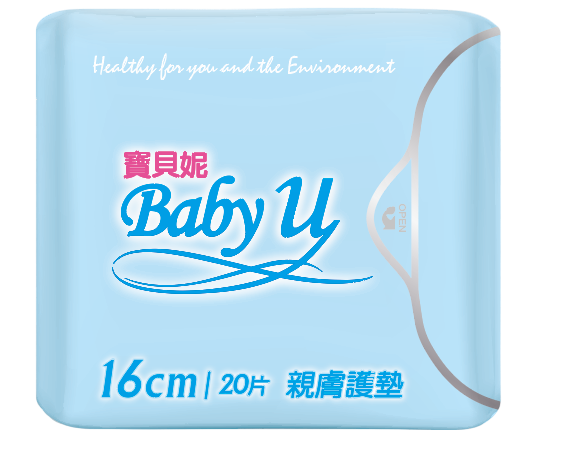 寶貝妮親膚護墊 16cm20片